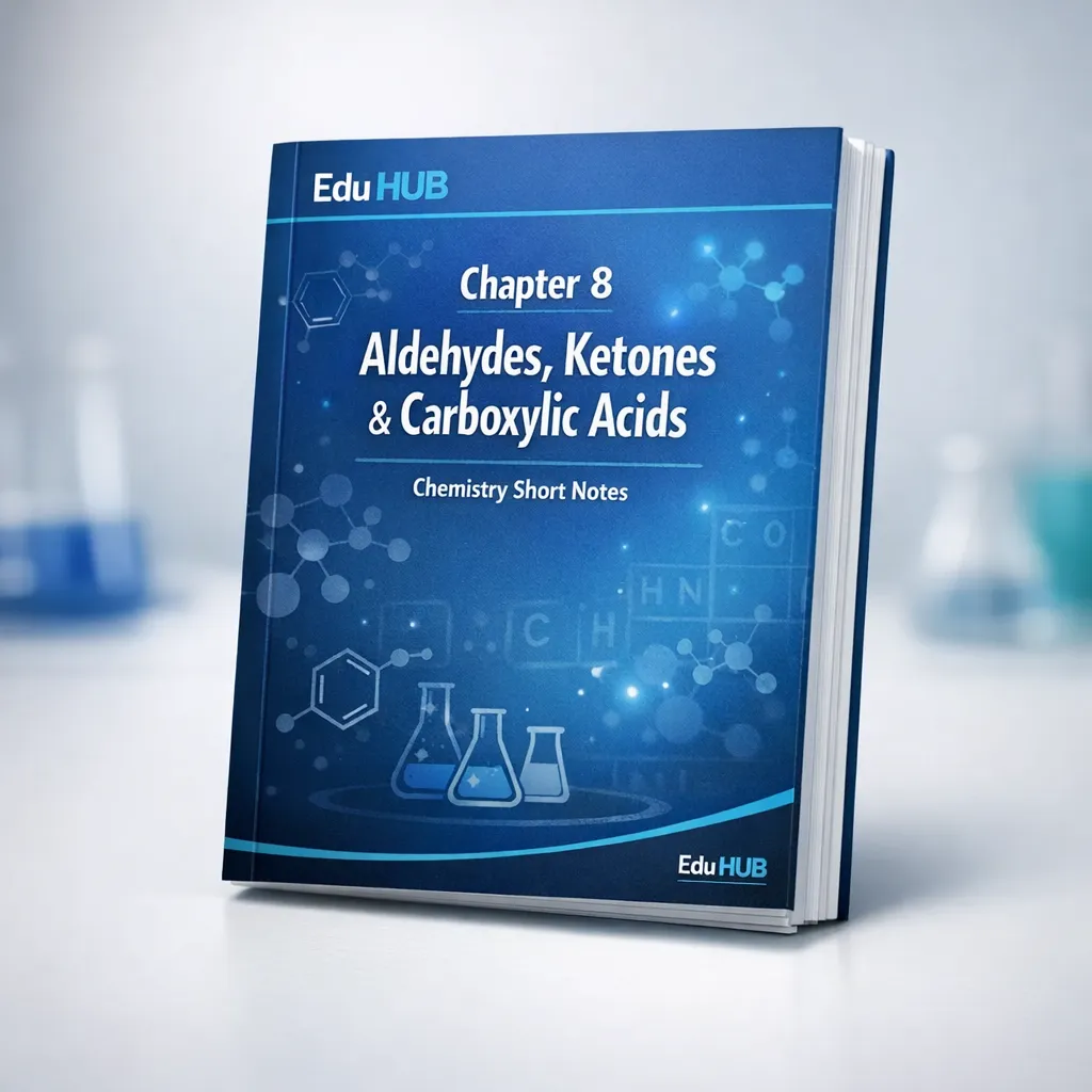 Class 12 Chemistry - Aldehyde, Ketones and Carboxylic acids (Chapter 8) - Short notes