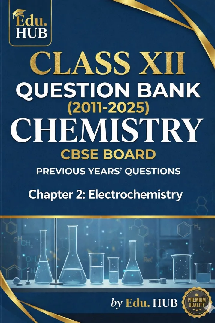 Class 12 Chemistry - Electrochemsitry (Chapter 2) - Question Bank