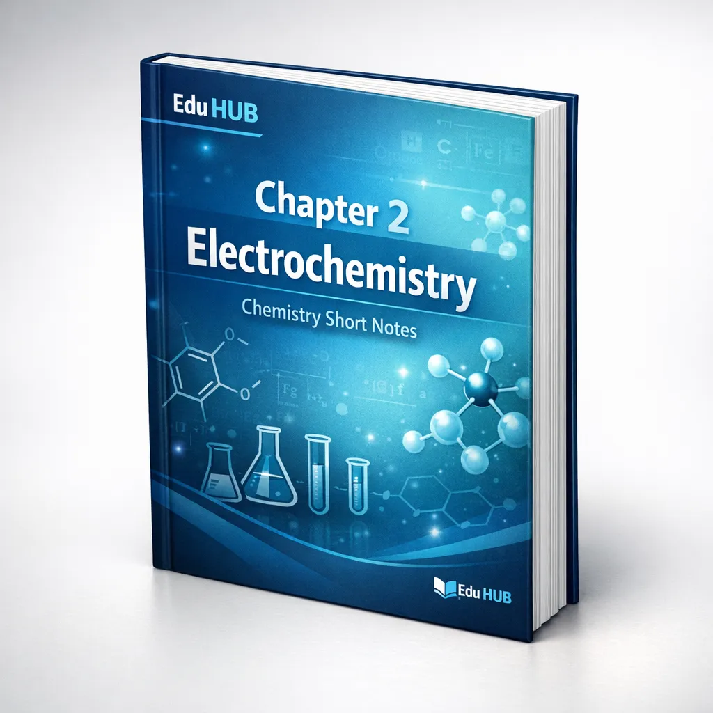 Class 12 Chemistry - Electrochemistry (Chapter 2) - Short notes